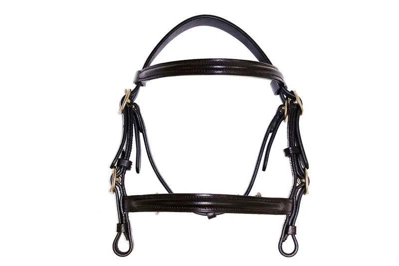 Dever Ascot Minatare In-hand Bridle 1 Size Brown-1